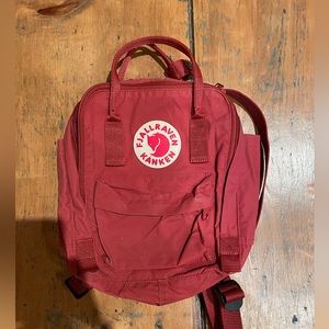 Ox Red FjallRaven Kanken Mini Backpack